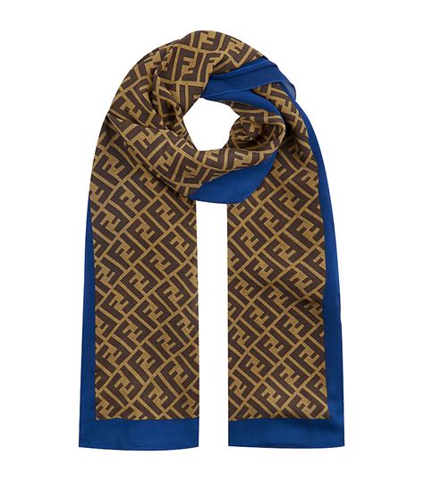 fendi scarf blue|fendi vintage scarf.